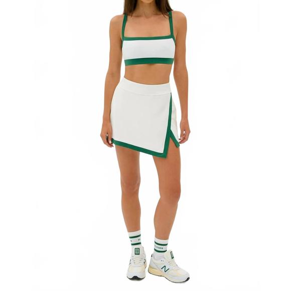 NEW SPLITS59 monah rigor skort in white / arugula - Picture 4 of 6